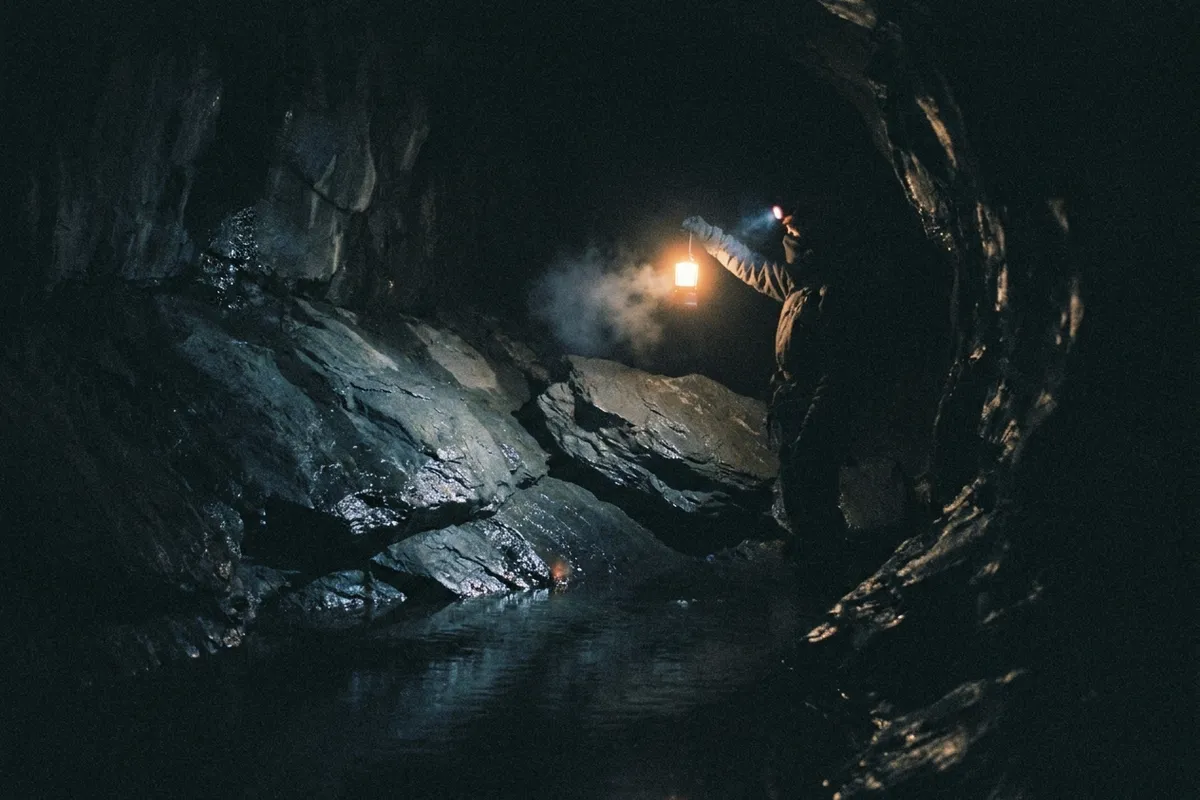 Lantern in the cave