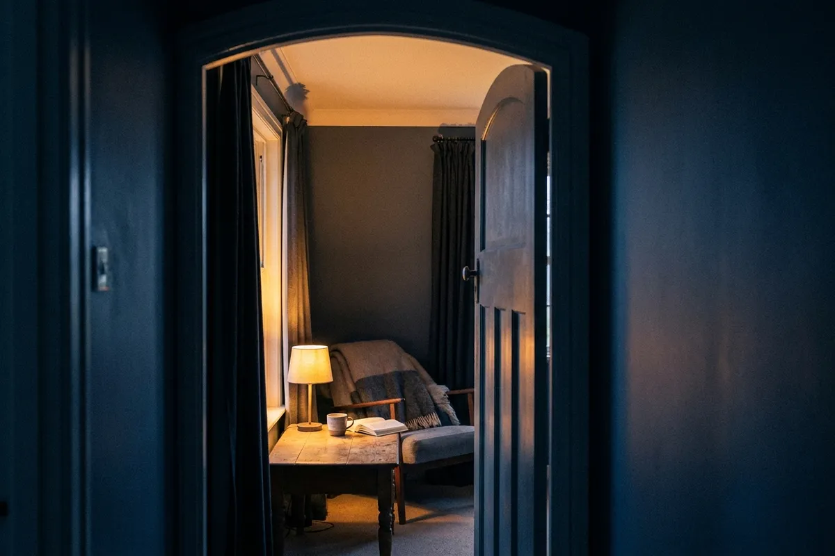 Una pequeña habitación a la que entras