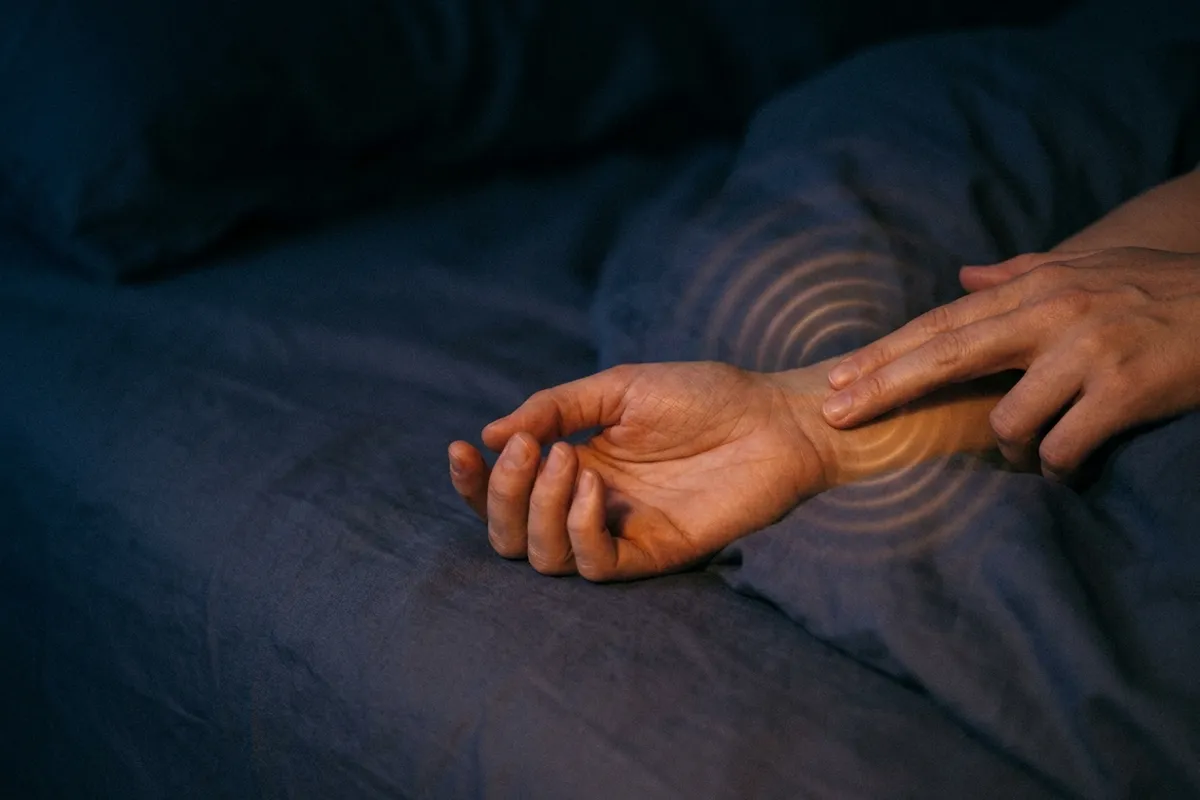 Fingers on the wrist